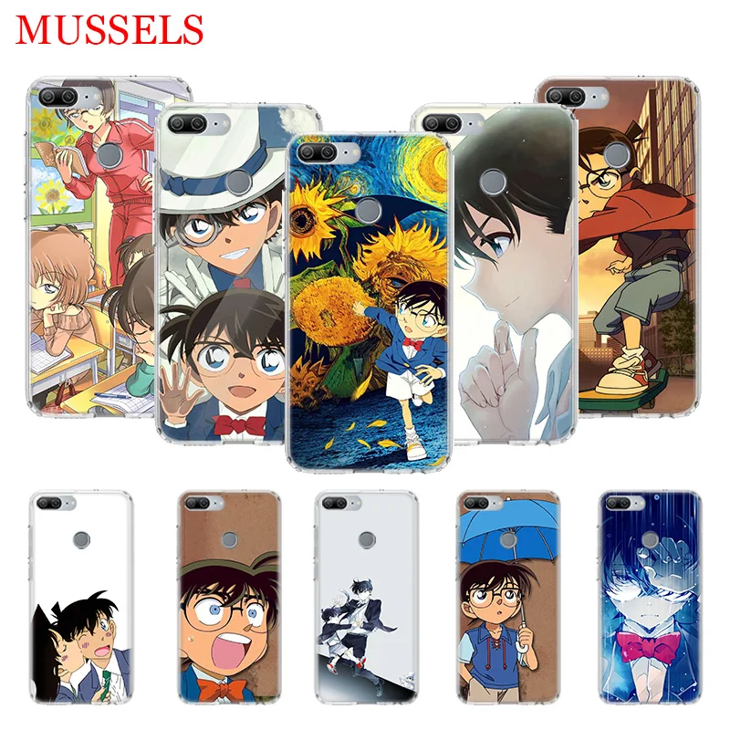 

Anime Detective Conan TPU Phone Cases for Huawei Honor 8X 20 9 10 Lite 8A 10i 20i 8S V20 Y5 Y6 Y7 Y9 2019 Coque Cover Capa