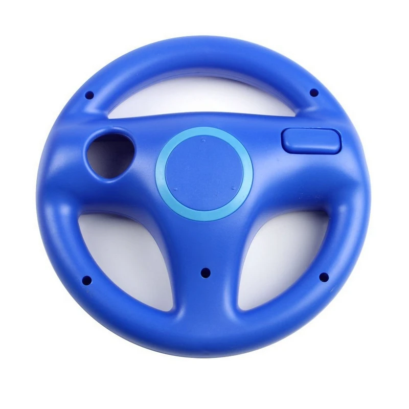 

6 Colors Plastic Steering Wheel for Wii M ario Kart Racing Games Remote Controller Console