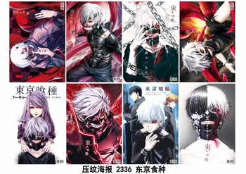 

Mixed 80 pcs/lot Anime My Hero Academia One Piece Fairy Tail Tokyo Ghoul Naruto Noragami No game no life Poster Set 42X29CM
