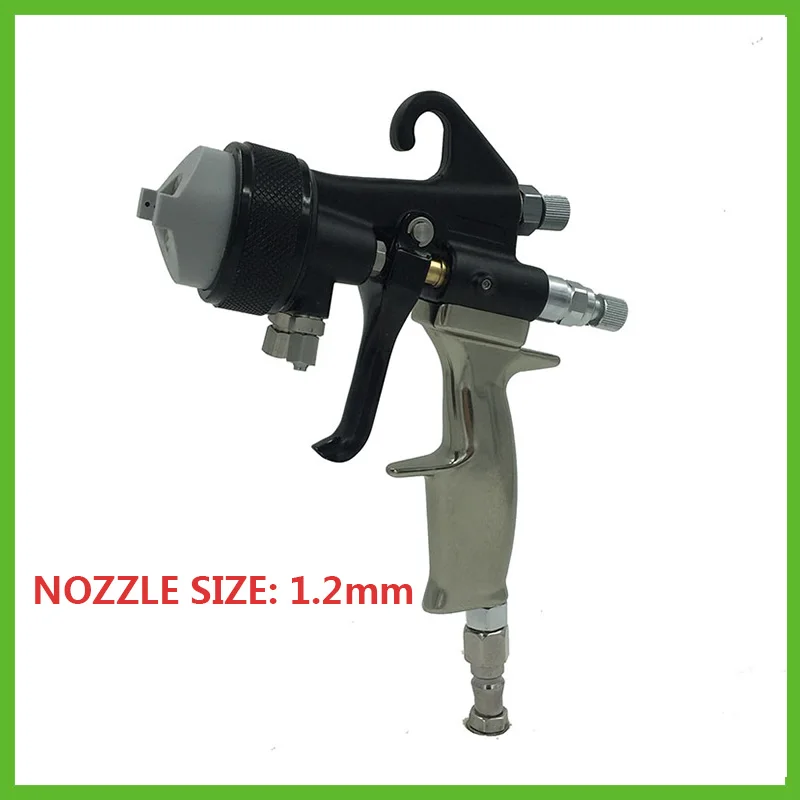 SAT1205 highe pressure foam sprayer mirror chrome spray paint double nozzle high pressure spray gun hvlp pneumatic machine tool