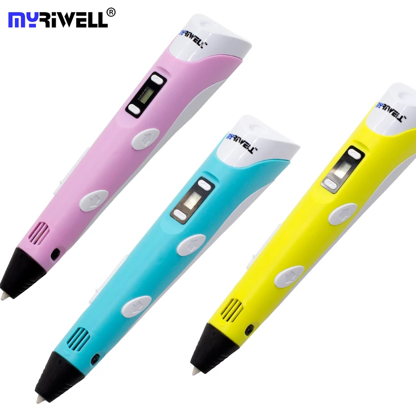 3d ручка Myriwell светодиодный дисплей экран второго поколения для рисования ABS PLA