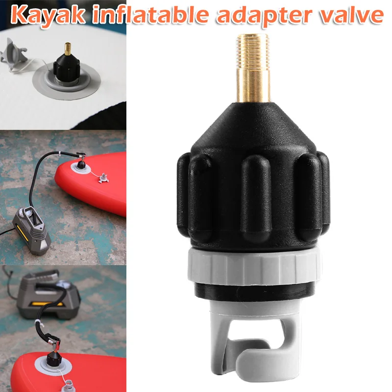

2019 Newly 1pc Inflatable Boat SUP Pump Adapter Air Pump Valve for Kayaking