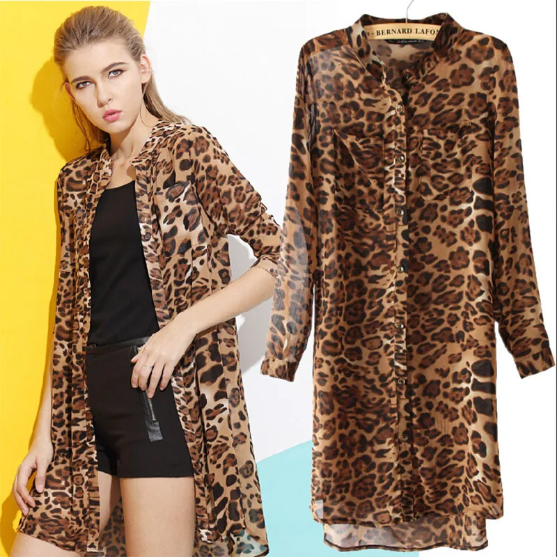 Women Blouse 2015 New Fashion Women Long Sleeve Chiffon