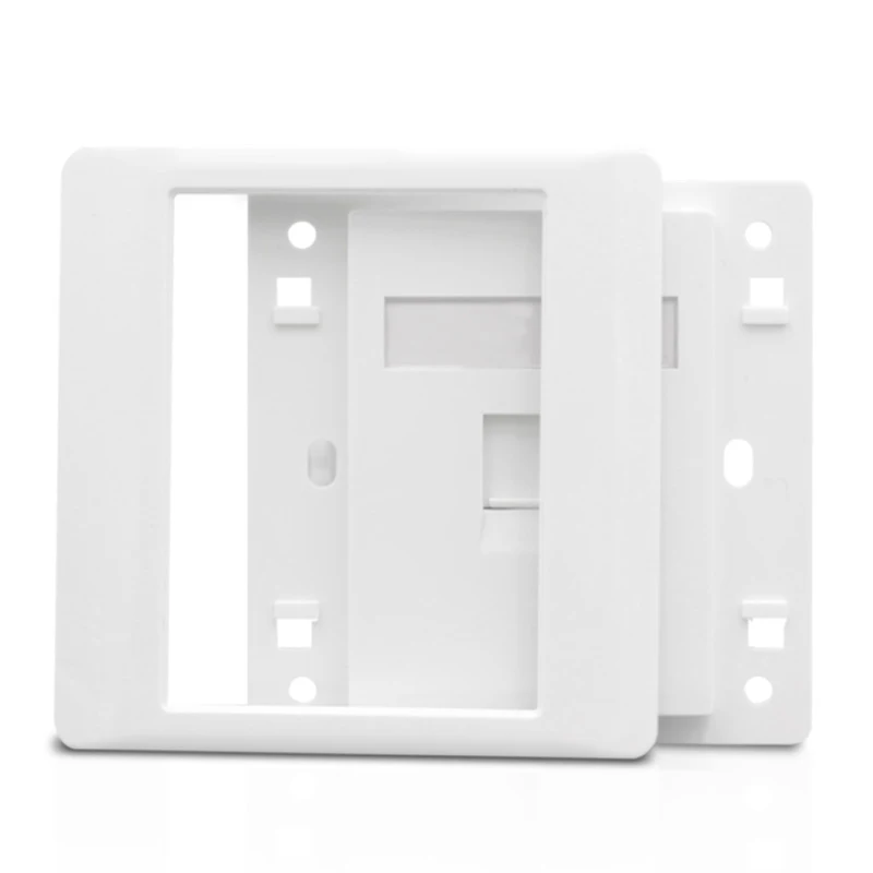 Сетевой разъем для розетки Cat 5e RJ45 белая панель лицевая адаптер дома|plug adapter|rj45 wall