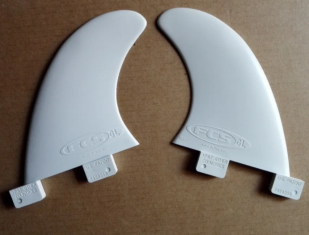 Пластиковые FCS GL плавники для серфинга Белый Черный нейлон для серфинга FCS плавники/FCS плавники для серфинга прочный материал