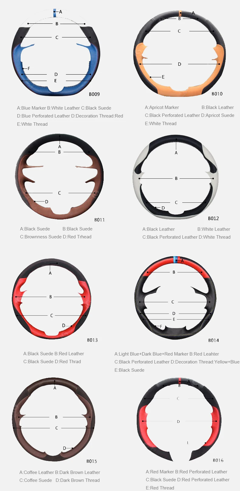 customization steering wheel cover style 03