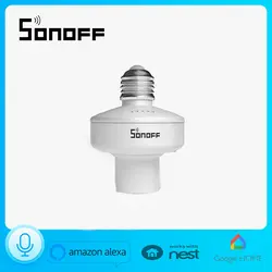 Sonoff Slampher 433 МГц РЧ беспроводная система контроля E27 держатель света Умный дом Универсальный WiFi держатель для ламп поддержка Alexa