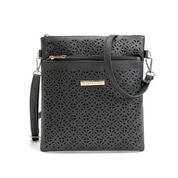 

by dhl or ems 100pcs 2017 Small Casual women messenger bags PU hollow out crossbody bags ladies shoulder purse and handbags