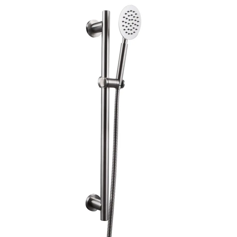 All solid SUS304 Stainless Steel bathroom Handheld Shower Head with Adjustable Slide Bar