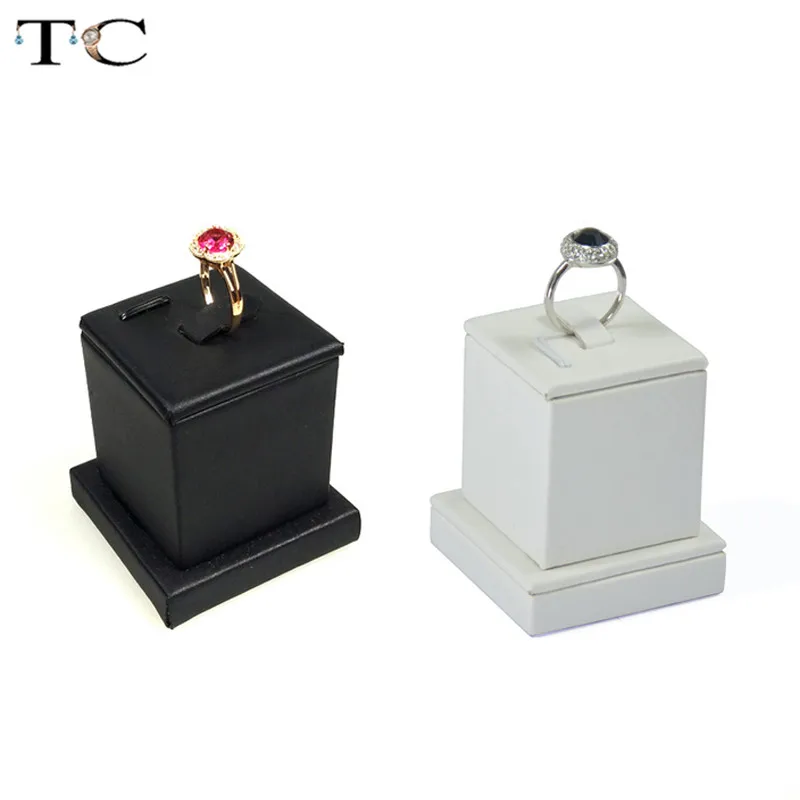 Factory Wholesale 2pcs/lot Jewelry Display Ring Stand Holder Rack White