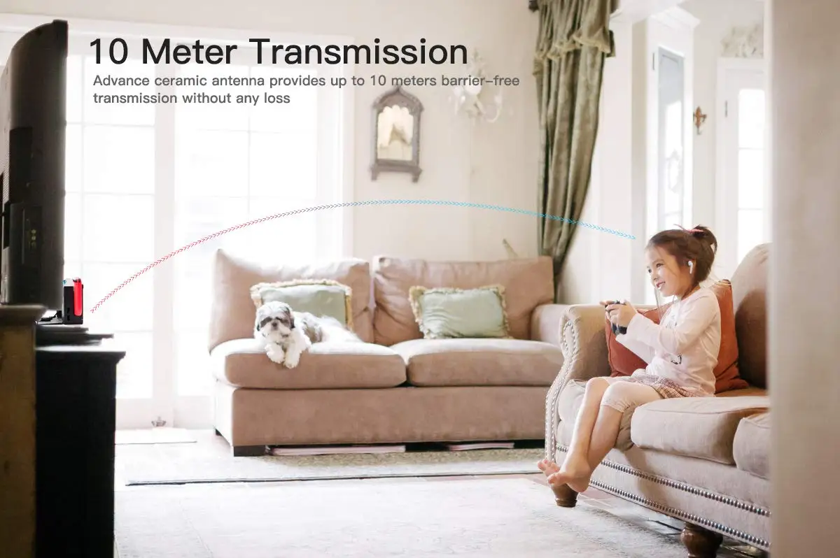 USB Tipo C interruptor Do Bluetooth Transmissor de Áudio para Nintendo