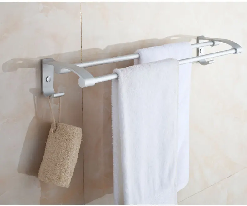 Space aluminum towel rack