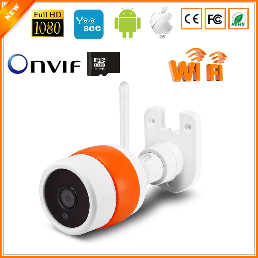 BESDER Max 64Gb SD Card Slot IP Camera Wifi IR Night Bullet Wireless/Wired ONVIF P2P FULL HD 1080P 2MP 25fps Security Camera IP BESDER Max 64Gb SD Card Slot IP Camera Wifi IR Night Bullet Wireless/Wired ONVIF P2P FULL HD 1080P 2MP 25fps Security Camera IP