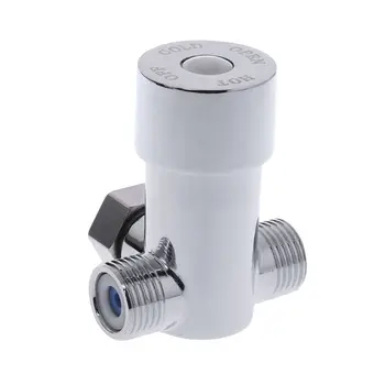 

G1/2" Hot & Cold Water Mixing Valve Thermostatic Mixer Two In & One Out new