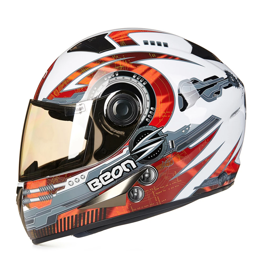 

BEON Motorcycle Helmet Full Face Moto Helmet Motorbike Motocross Casco Off-Road Helmet Casco Capacetes For Biker Men And Women