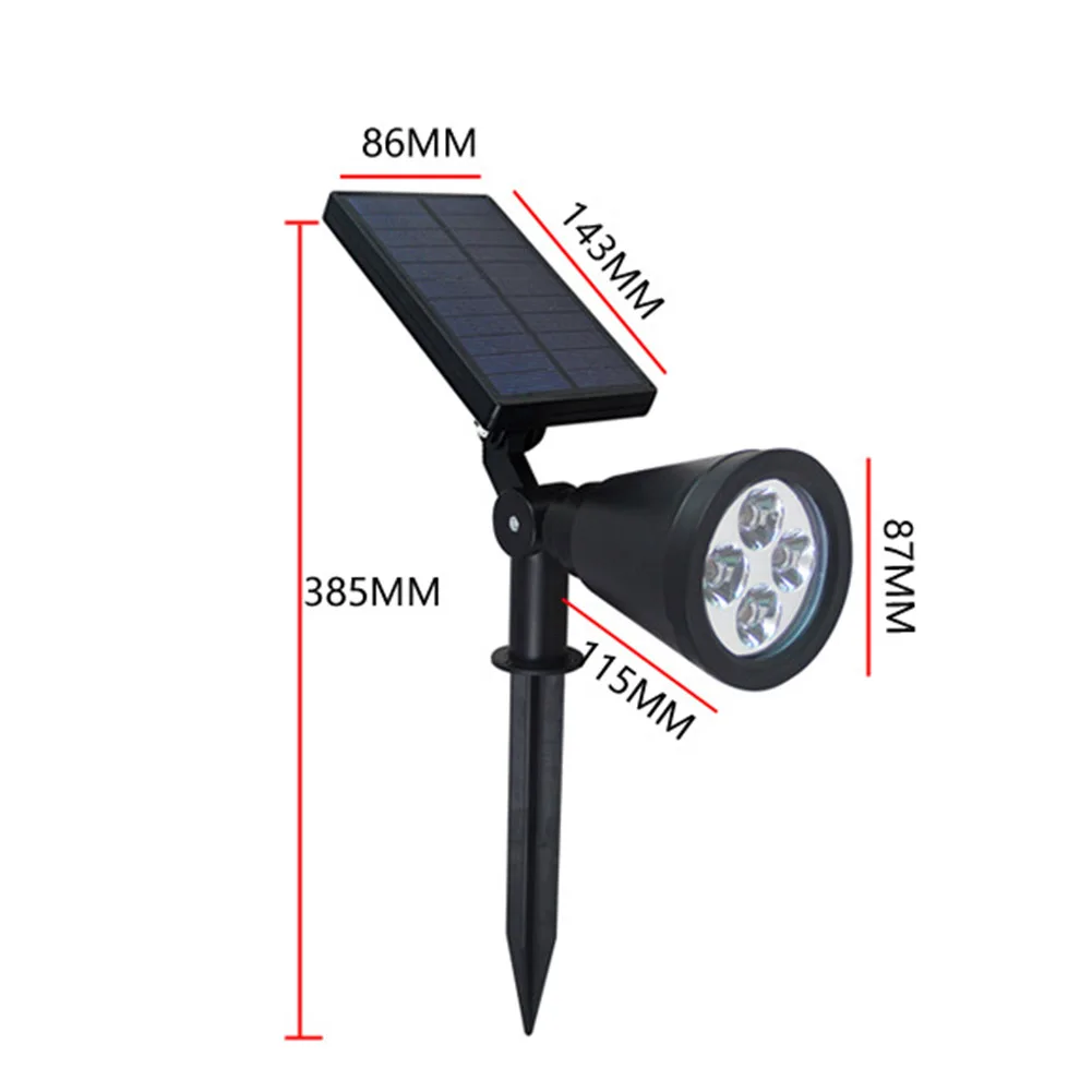 

Solar LED Light Plastic Outdoor Waterproof Energy Saving Lamp Spot Lights for Garden Patio Walkway --M25