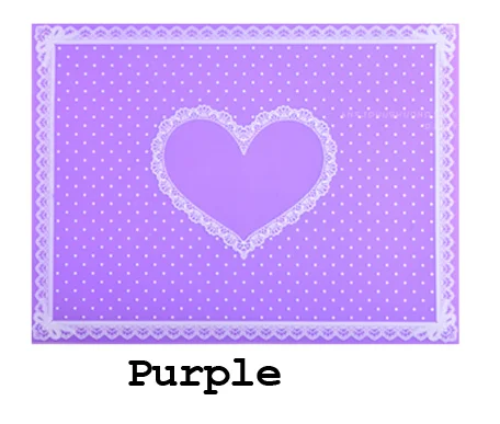 1 шт. силиконовый коврик для стола для ногтей милый точечный кружевной дизайн продвинутый складной моющийся Маникюрный Инструмент косметический аксессуар - Цвет: 04-purple