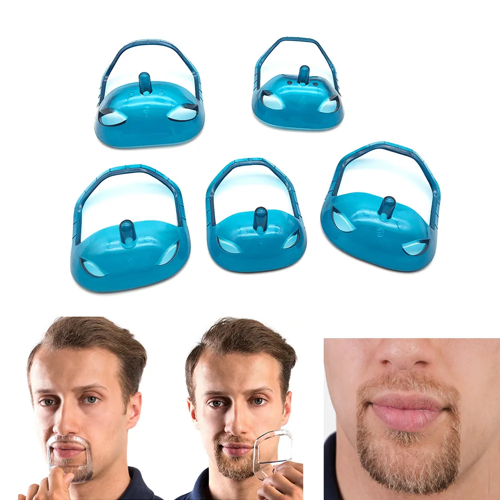 

2019 5 Pcs/set Goatee Shaping Template Beard Styling Shaper Tools for Men Beard Shaving Face Care Modeling Tool Gift for Husband