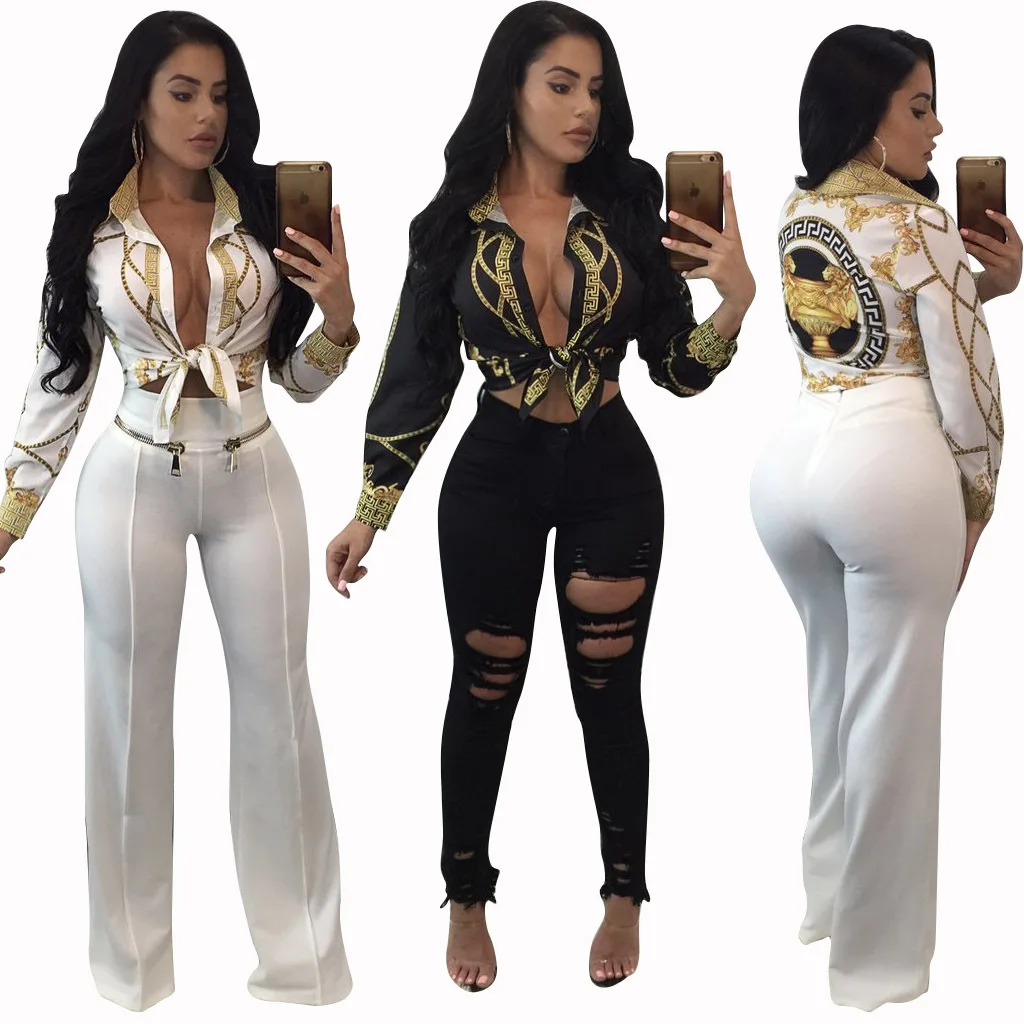 

2019 summer new style, fashionable European and American style, fashionable and individual character printing shirt multi-color