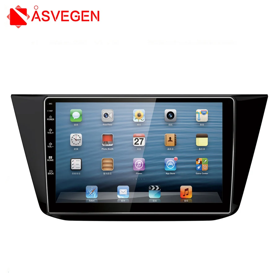 

Asvegen Car Radio Fascia Mount Stereo Frame Panel Kit Car Radio Face Fascia Plate Panel Frame For 2017 Volkswagen Tiguan