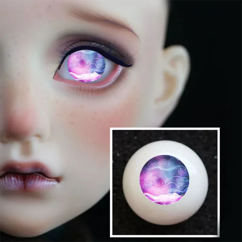 Кукла BJD eyes 10 12 14 16 18 20 22 мм акриловая ручная работа без накладок розовая синяя