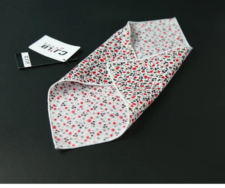30 шт./лот 27 цветов может выбор корейский модные дизайнерские высококачественные мужские платок цветочный принт хлопок Платки носовые для