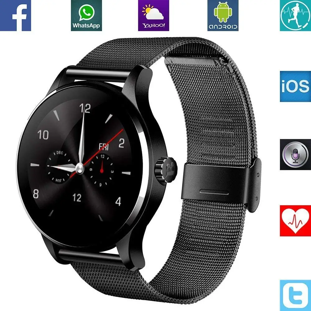 K88H Smart Watch 1.22 Inch IPS Round Screen wristband Support Sport Heart Rate Monitor Bluetooth SmartWatch For IOS Android K88H Smart Watch 1.22 Inch IPS Round Screen wristband Support Sport Heart Rate Monitor Bluetooth SmartWatch For IOS Android