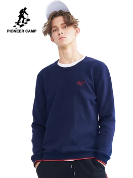 

Pioneer camp new winter hoodies sweatshirt men brand clothing fashion embroidery sweatshirt male 100% cotton tracksuit AWY802278