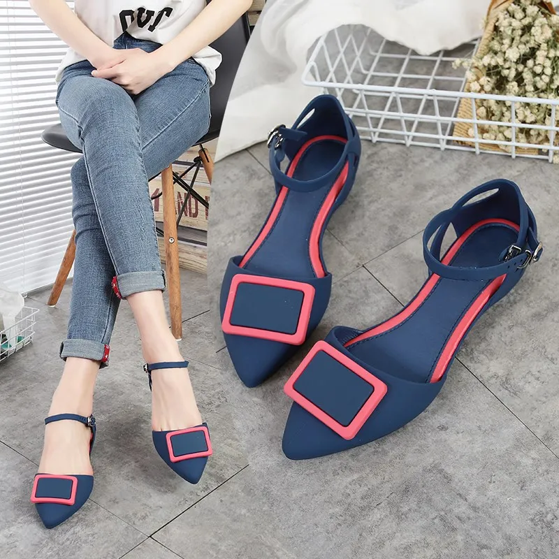 jelly pointed flats