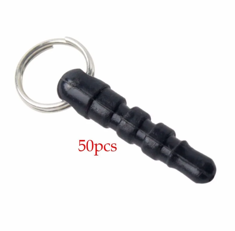 100 Pieces Smartphone Cell Phone Charm 3.5 mm Anti-Dust Earphone Cap DIY Dust Proof Headphone Plug with Hole and Ring Compatible with iPhone//iPad//Samsung//HTC Mobile Phones