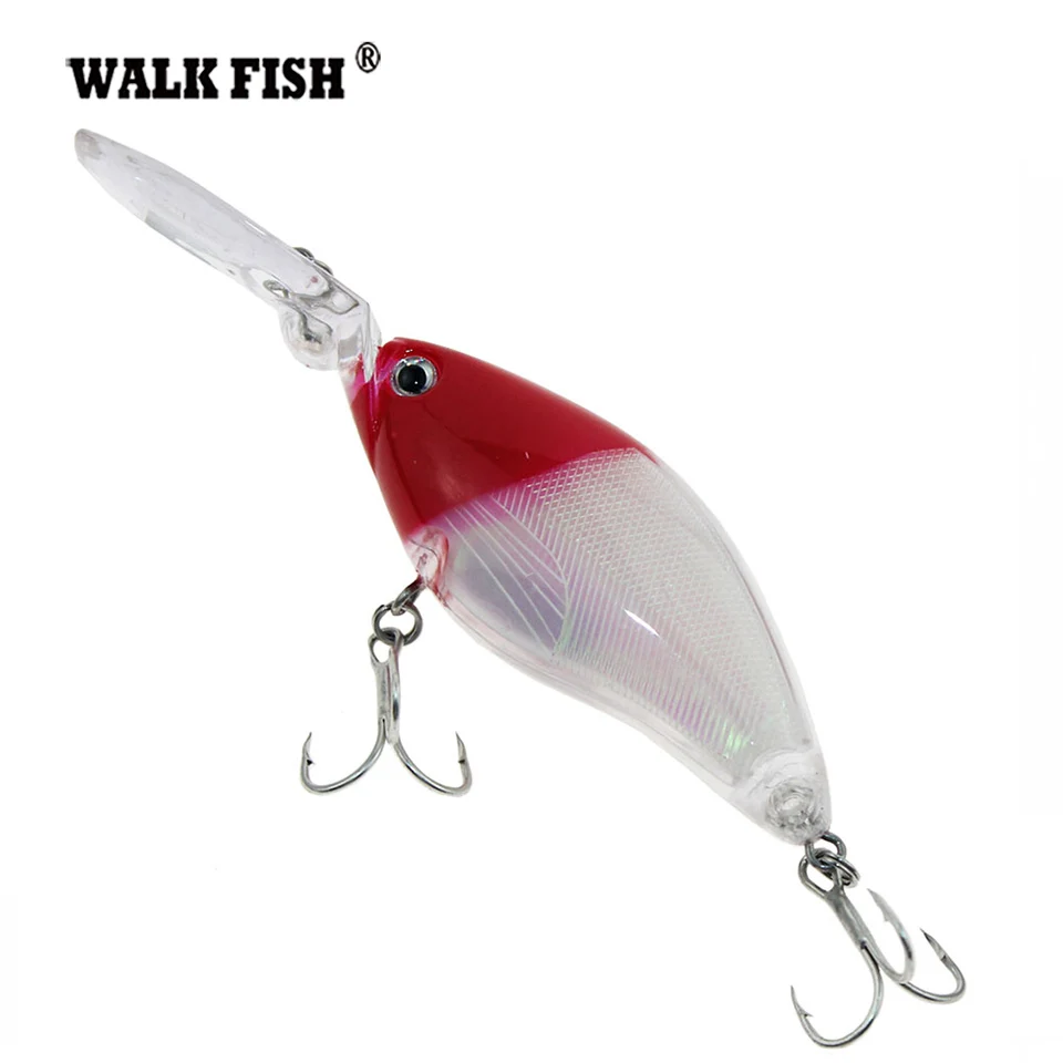 Walk Fish 1 шт. кренкбейт рыболовные приманки 18 г 10,5 см плавающий глубокий дайвинг реалистичные воблеры с 6# крючками искусственный - Цвет: CB039 004