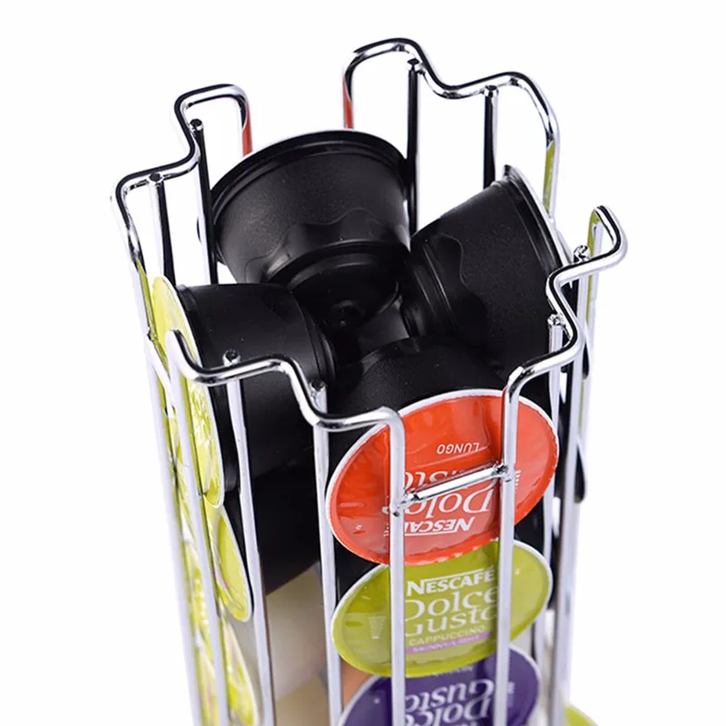 1 шт. держатель для капсул Dolce Gusto 24 хранения кофе вращающаяся стойка кофе|storage