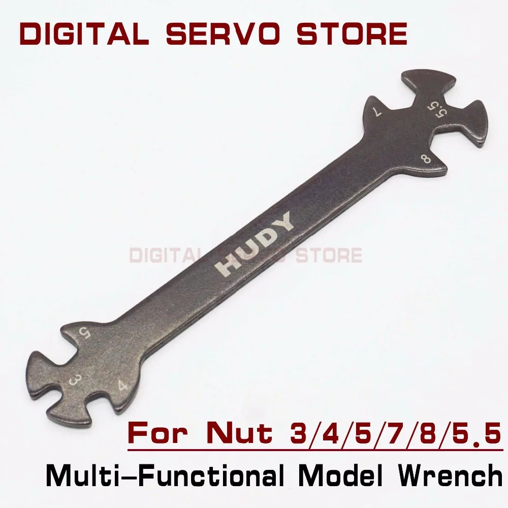 

1pc 6 in 1 RC Hudy Special Tool Wrench 3/4/5/5.5/7/8MM for Turnbuckles & Nuts RC Car Adjustment