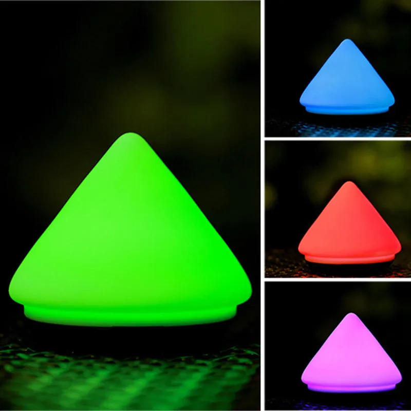 

Mini Volcano Shaped USB Rechargeable Color Change Silicone LED Night Light Kids Baby Bedroom Atmosphere Nursery Push Touch Lamp