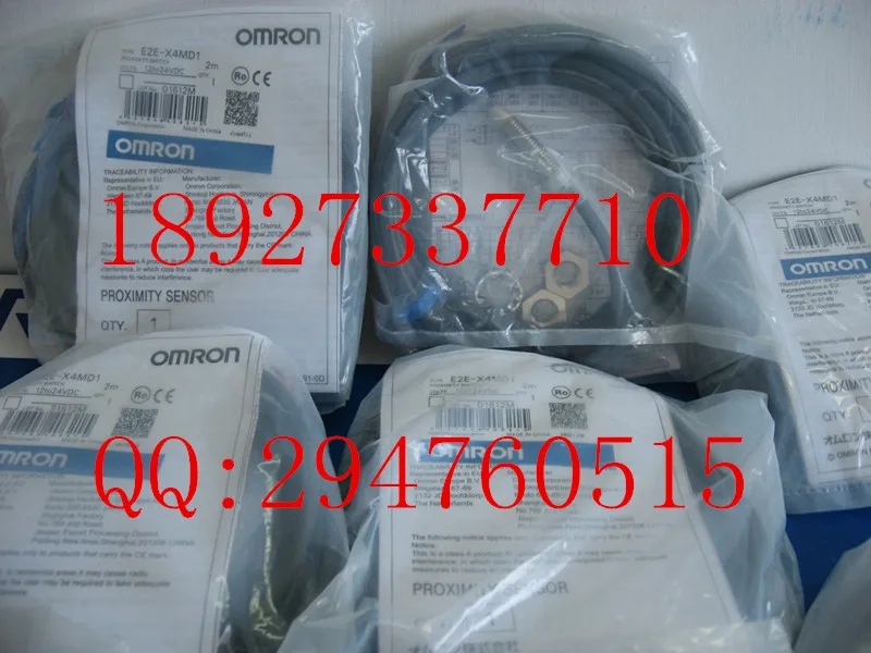 

[ZOB] New original OMRON Omron proximity switch E2E-X4MD1 2M detection distance of 4 mm --2PCS/LOT