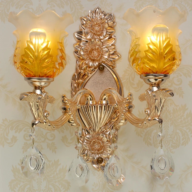 Sconce Wall Lights Crystal Lamp Double Bedroom Bedside Lamp Bathroom Light Hotel Decoration Wall Lamps Bathroom Vanity Lighting Sconce Wall Lights Crystal Lamp Double Bedroom Bedside Lamp Bathroom Light Hotel Decoration Wall Lamps Bathroom Vanity Lighting