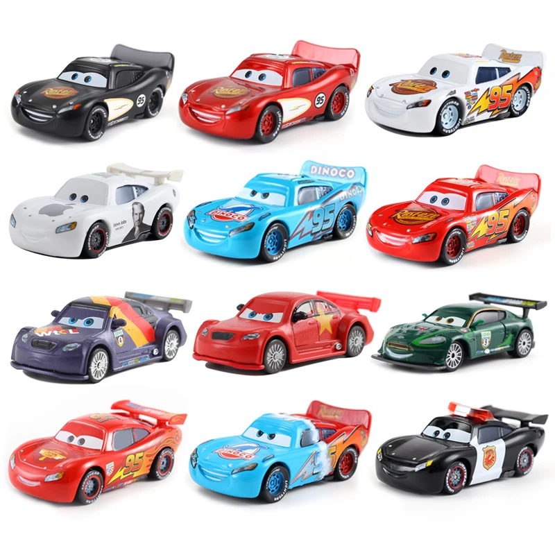 Машинки Disney Pixar Cars No.82 блестящие восковые металлические Литые под давлением