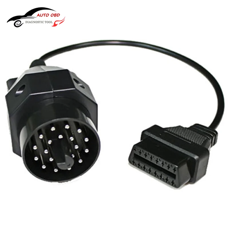 Cable Connector,Round Diagnosis OBD2 Adapter Scanner Cable Connector OBD II Adapter 20 Pin to 16 Pin 