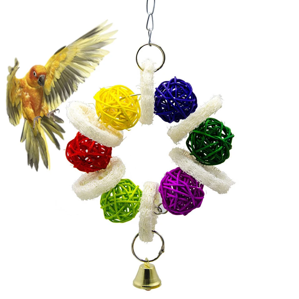 Traumdeutung Parrots Toys For Bird Accessories Loofah And Cockatiel