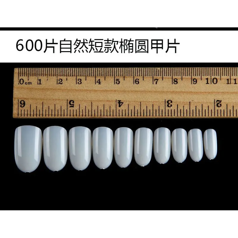 500 шт накладные ногти овальные французские накладные ногти Короткие Прозрачные полное покрытие ногтей декоративные Типсы для маникюра аксессуары