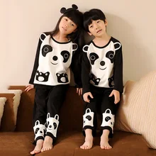 100% Coton Panda Nuit Enfants Pyjamas Ensembles Pour Garçons Et Filles Enfants Pyjama Pijamas Enfant Enfant de Loisirs Porter Bébé vêtements