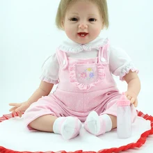 Мягкие силиконовые детские Кукла реборн для продажи 22 дюймов улыбается реальные lifelike винил BABY ALIVE интерактивные дети играют игрушки