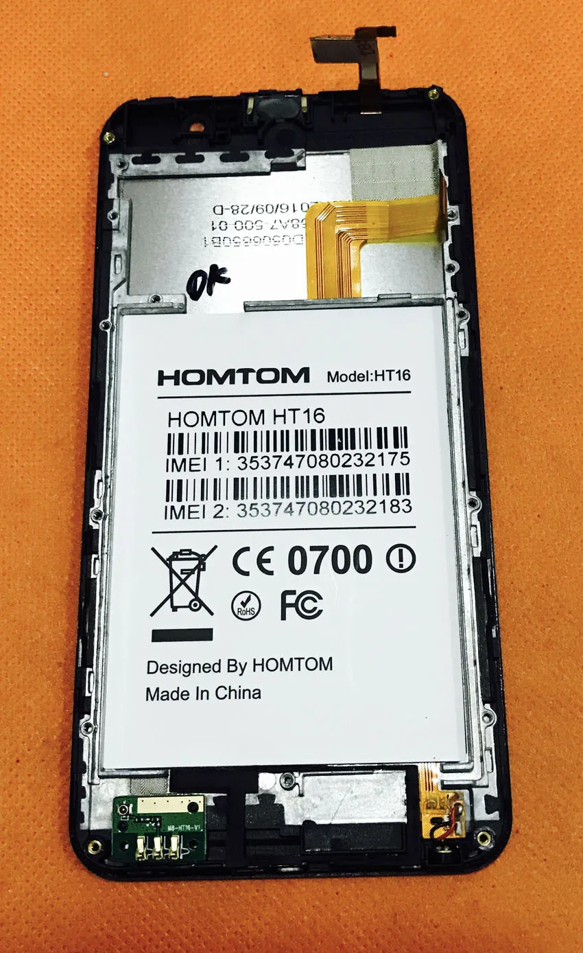 Используется сенсорный экран и ЖК-дисплей+ рамка для HOMTOM Ht16 MT6580 четырехъядерный 5,0 дюймов