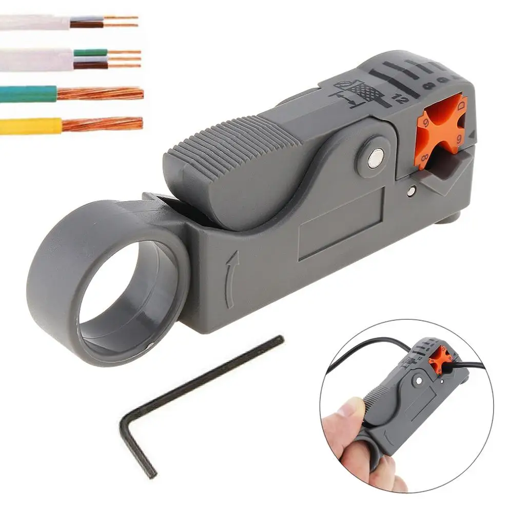 

Multifunction Coaxial Cable Stripper Cable Tool Wire Nippers Network Mini Automatic Wire Stripper for Hand Tool Simple Operation