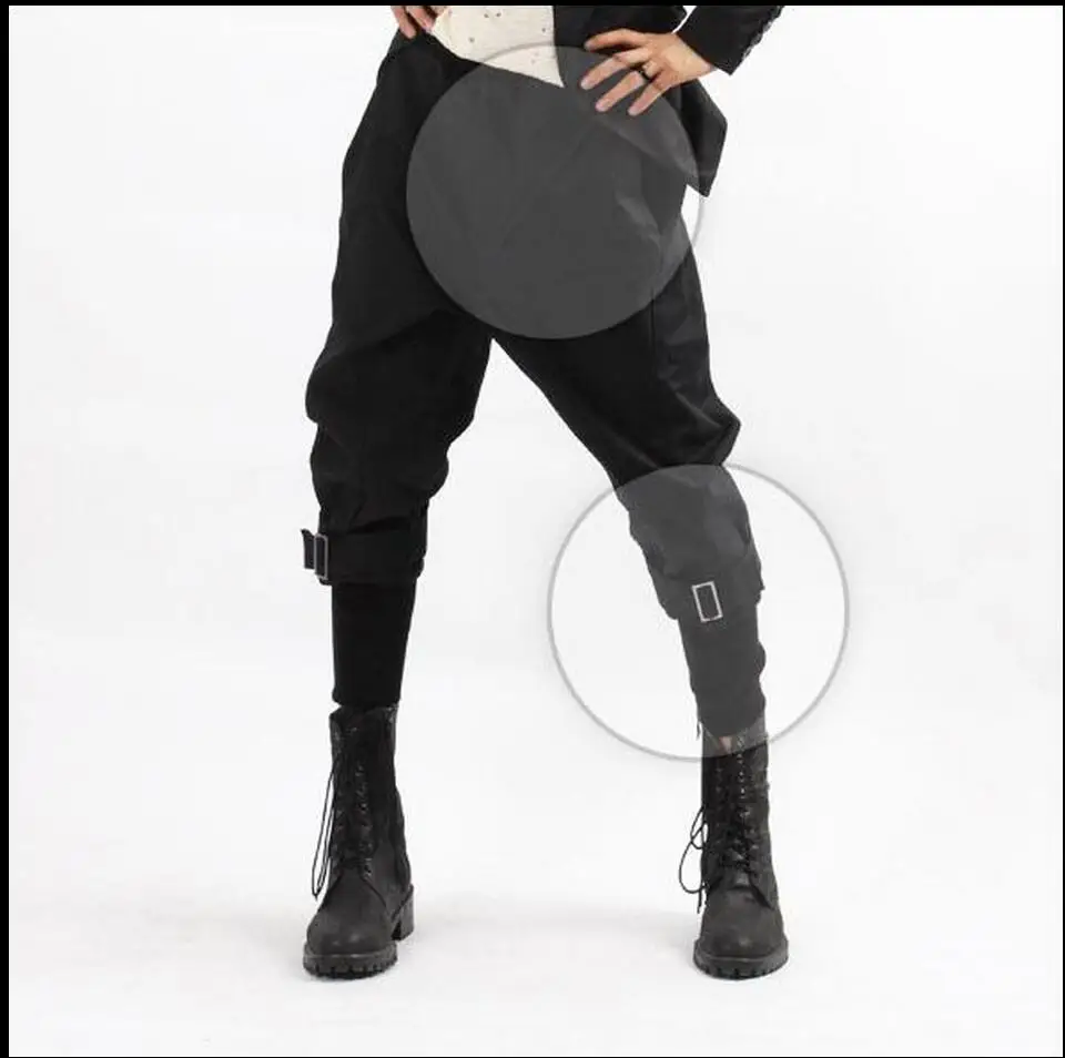 Hot 2021 New Fashion Nightclub Harem Pants Men Plus Size Capris Skinny Culottes Boot Cut Trousers Hairstylist Costumes | Мужская одежда