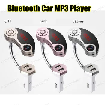 

Bluetooth Car Kit FM Transmitter Hands Free AuxMp3 Player Modulator with LED Display Portable Dual USB Charger Transmissor FM