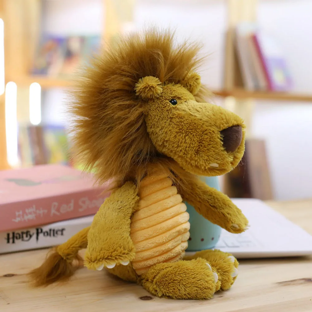 

35CM Lion Plush Toy Soft Stuffed Cartoon Lion Dolls Animal Horse High Quality Gift For Children