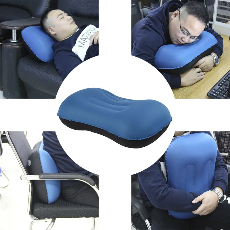 

Inflatable Pillow Ultralight Backpacking Blow Up Pillows Inflated Compact Compressible Neck Lumbar Support For Sleeping Hiking