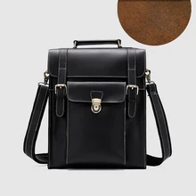 CARANFIER мужские дорожные сумки из натуральной воловьей кожи повседневные Рюкзаки Crazy Horse сумка на плечо винтажные однотонные качественные мужские сумки