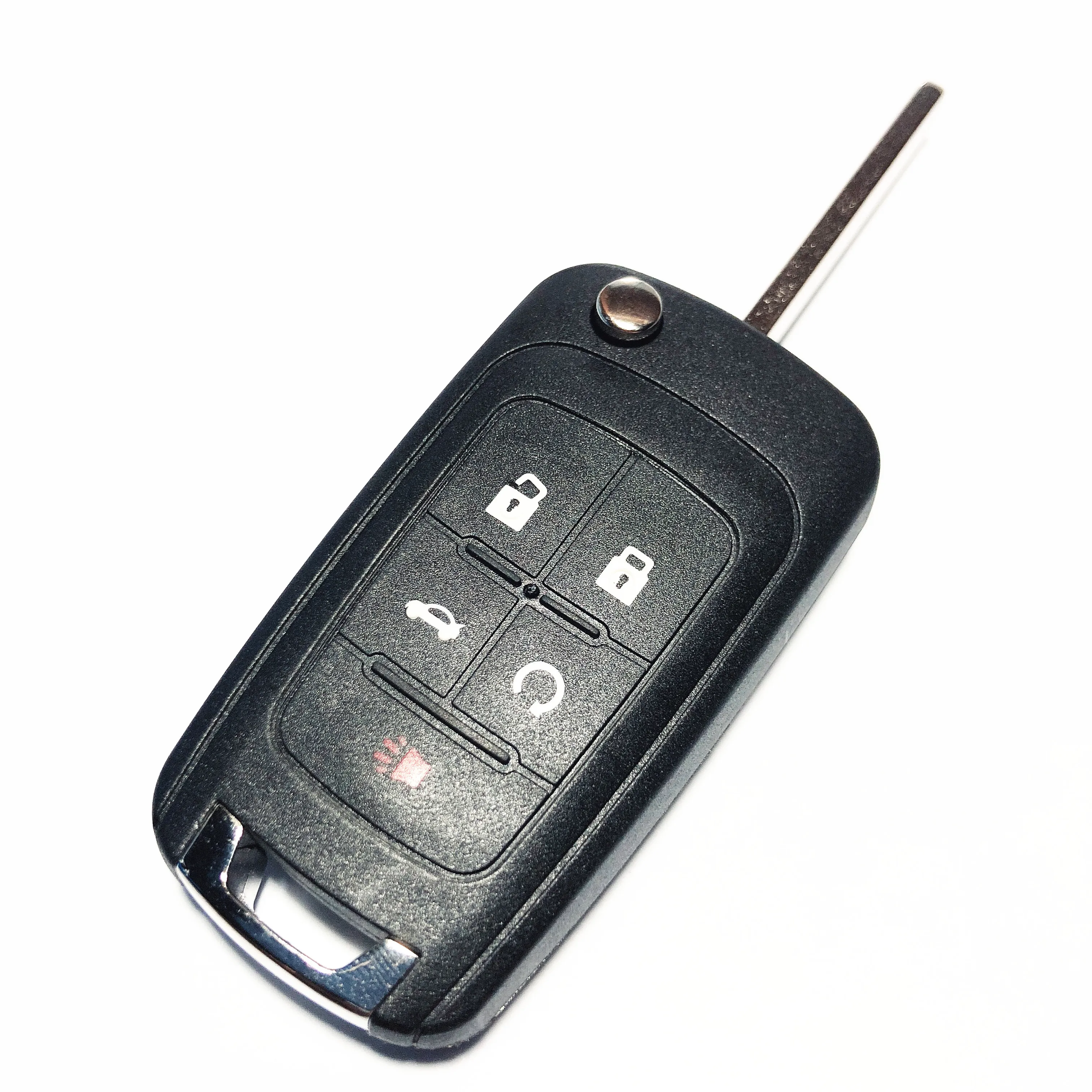 

5 Button Replacement Remote Case for Chevrolet Cruze Malibu Camaro Sonic Equinox Volt Spark HU100 Blade Flip Folding Key Shell